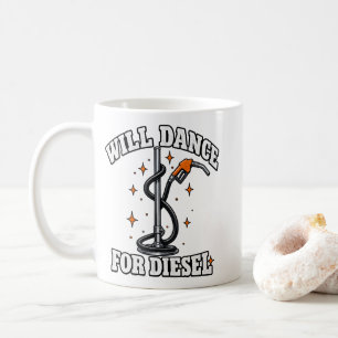 Mug Chemise drôle de camionneur 'Je danserai pour Dies