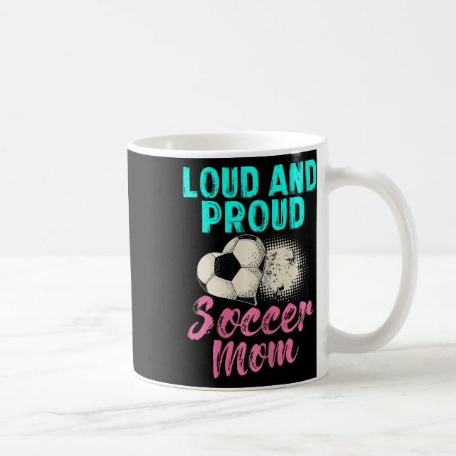 Mug Chemise drôle de mère de footballeur Mère de footb (Droite)