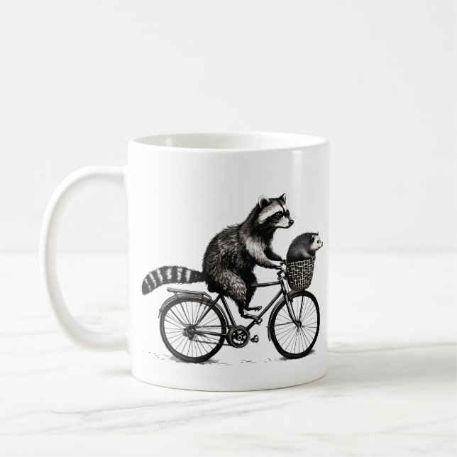 Mug Chemise drôle de Raton Laveur & Opossum Meme - Cad (Gauche)