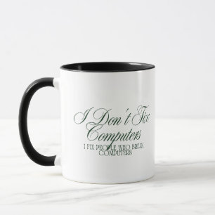 Mug Chemise drôle de soutien informatique