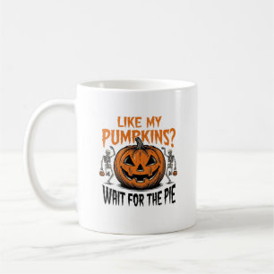 Mug Chemise drôle de tarte d'Halloween squelette citro