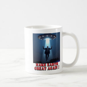 Mug Chemise drôle d'enlèvement d'ovni Make Earth Great