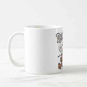 Mug Chemise drôle d'Halloween de squelette de café fat