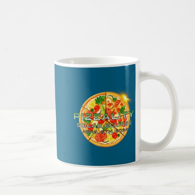 Mug Chemise drôle Éclipse solaire Pizzality Éclipse Pi (Droite)
