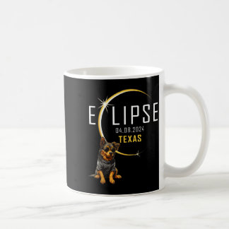 Mug Chemise drôle Texas Éclipse solaire totale Chien
