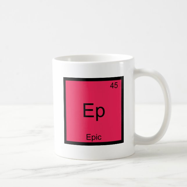 Mug Chemise Epic Drôle Symbole Élément Chimie (Droite)