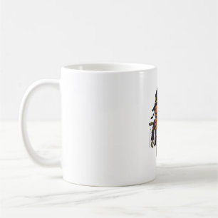 Mug Chemise Épouvantail Citrouille Gravure Vintage Hal