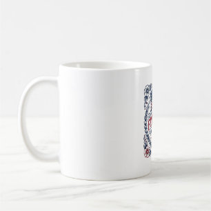 Mug Chemise florale vintage drapeau patriotique Libert