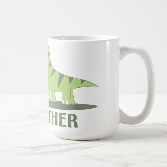 Mug Chemise fraîche de frère - thème de dinosaure (Droite)