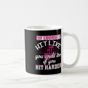 Mug Chemise Frappe Comme Une Fille Drôle Kickboxing Bo