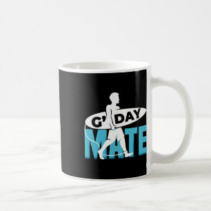 Mug Chemise G'day Mate Drôle Surfeur Homme Aus Surf Bo