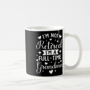 Mug Chemise grand-mère à la retraite à temps plein gra