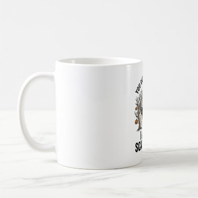 Mug Chemise Halloween Chat Peureux Gravure Vintage Des (Gauche)