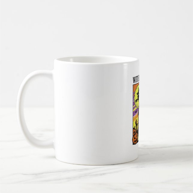 Mug Chemise Halloween Sorcière Maison Hantée Nuit_ (Gauche)