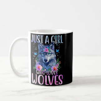 Mug Chemise Loup Mignon Une Fille Qui Aime Loup Papill