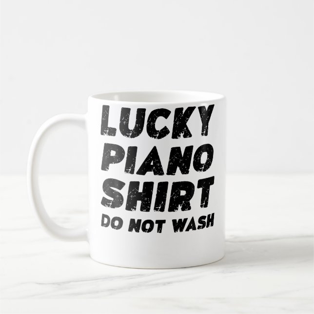 Mug Chemise Lucky Piano Ne Pas Laver (Gauche)