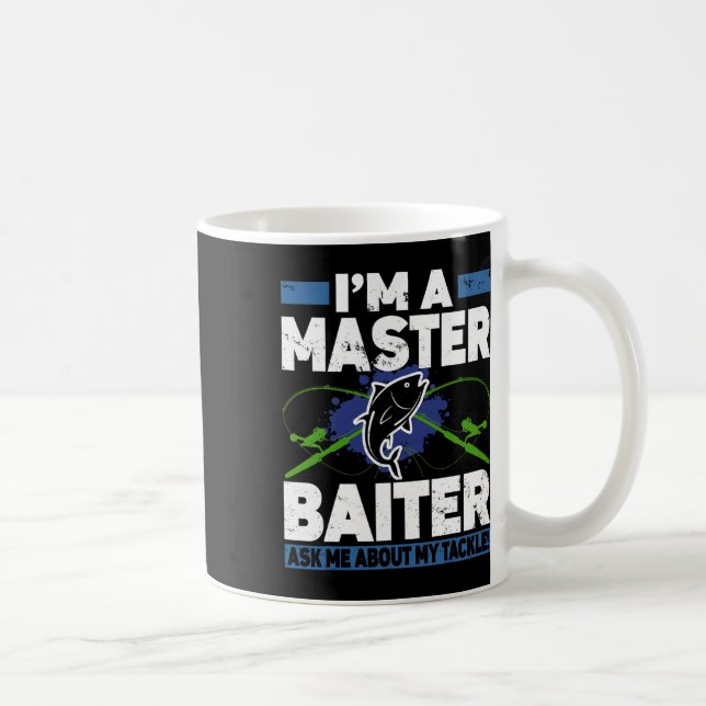 Mug Chemise Master Iter Drôle Pêche Pêcheur Poisson  (Droite)