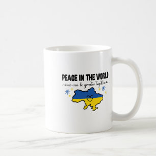 Mug Chemise Paix Dans Le Monde Je Suis Avec L'Ukraine
