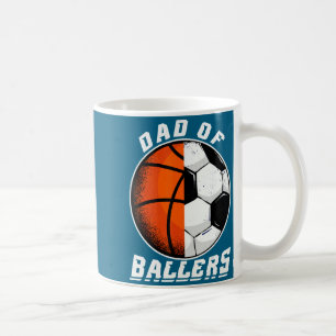 Mug Chemise papa de basketteurs papa de football mascu