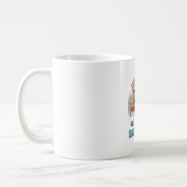 Mug Chemise pour amateur de teckel Graphique de chien  (Gauche)