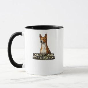 Mug Chemise pour chien Basenji – Ne aboie pas mais vou