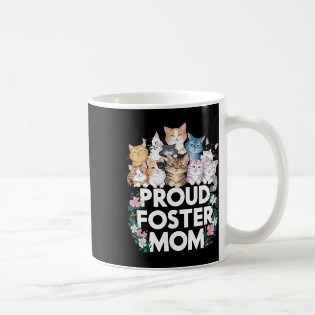 Mug Chemise pour femmes adoptant un chat Foster Fière  (Droite)