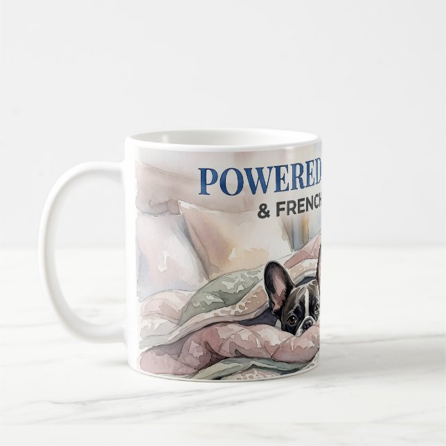 Mug Chemise pour maman de chien Frenchie Snuggles Cozy (Gauche)