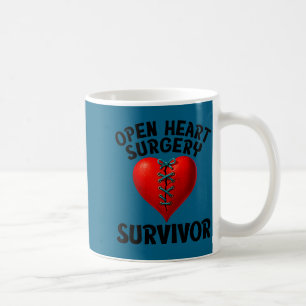 Mug Chemise Survivant de chirurgie à cœur ouvert brodé