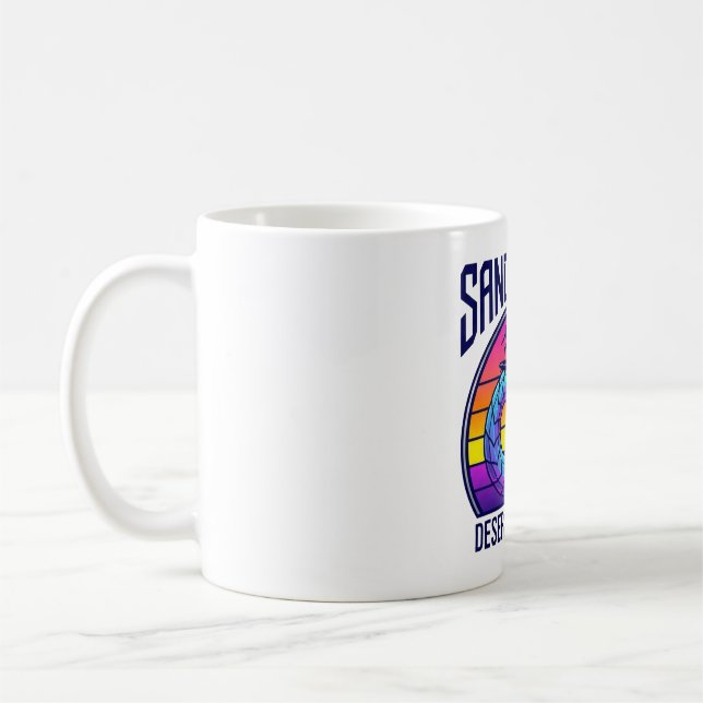 Mug Chemise Synthwave Futuriste Club de Surf de Ver de (Gauche)