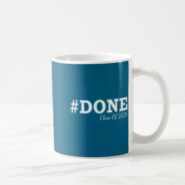 Mug Chemise Terminée Classe Diplômée Elle Lui (Droite)