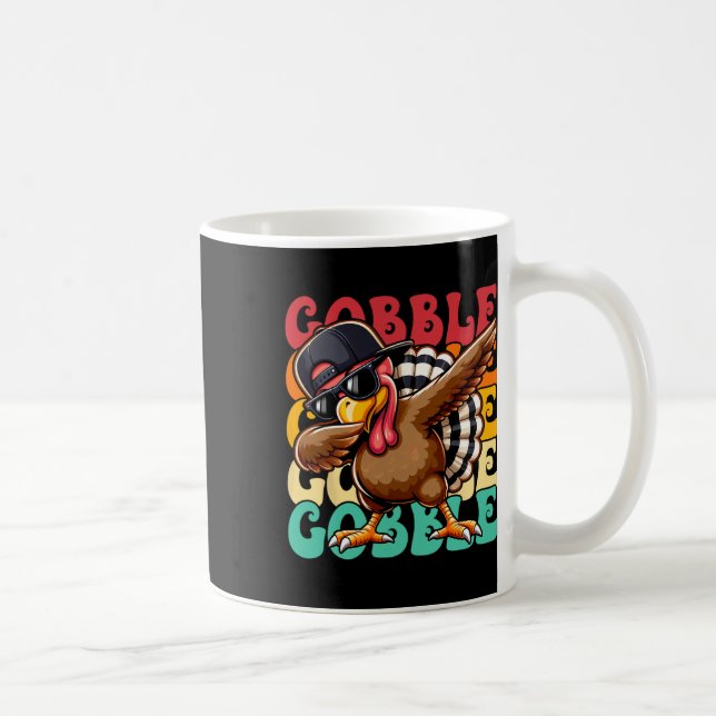 Mug Chemise Thanksgiving Pour Garçons Enfants Pilgrim  (Droite)