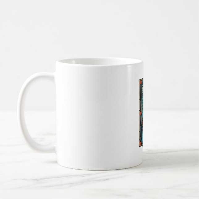 Mug Chemise vectorielle de figure religieuse priant vi (Gauche)