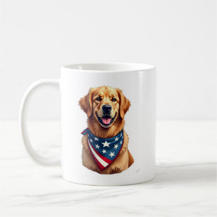 Mug Chemise vintage avec gravure de Golden Retriever p