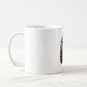 Mug Chemise Vintage Citrouille de Squelette de Dinosau