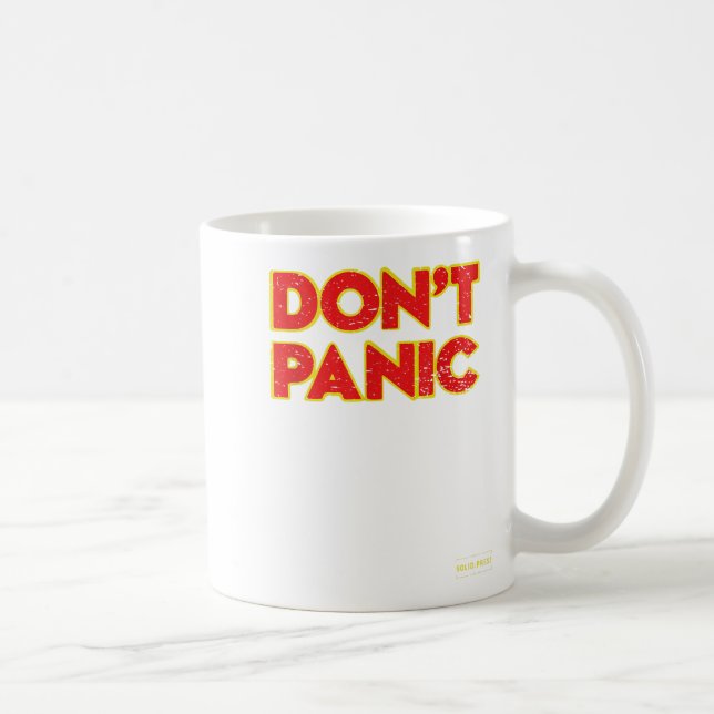 Mug Chemise vintage détresse 'Ne Paniquez Pas'  (Droite)