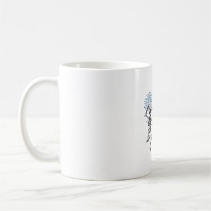 Mug Chemise Vintage Feux d'Artifice Squelette Dansant