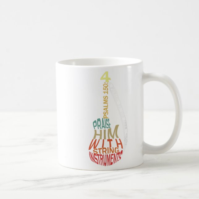Mug Chemises De Musique Chrétienne Pour Hommes _ Louez (Droite)