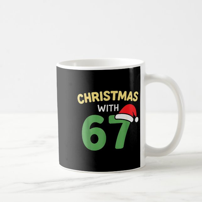 Mug Chemises de Noël drôles avec 67 mème blague tendan (Droite)