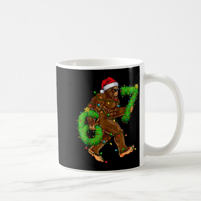 Mug Chemises de Noël drôles Six Sept 6 7 Meme Bigfoot  (Droite)