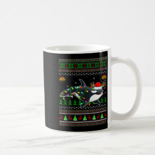 Mug Chemises de Noël laides d'orque baleine Santa Anim