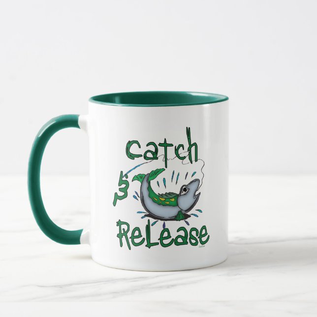 Mug Chemises de pêche de capture et de déverrouillage (Gauche)