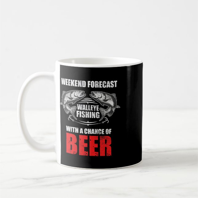 Mug Chemises de pêche Walleye pour hommes drôle de pêc (Gauche)