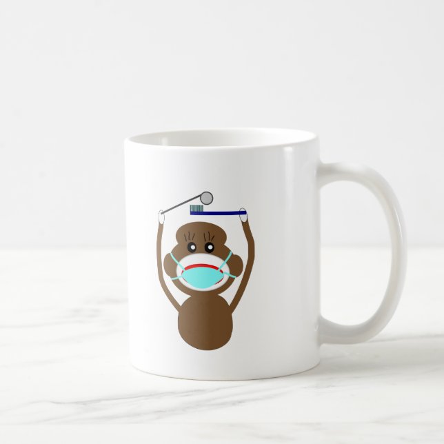 Mug Chemises et cadeaux de singe de chaussette de (Droite)