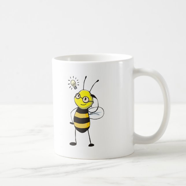 Mug Chemises faites sur commande : Chemises d'abeille (Droite)