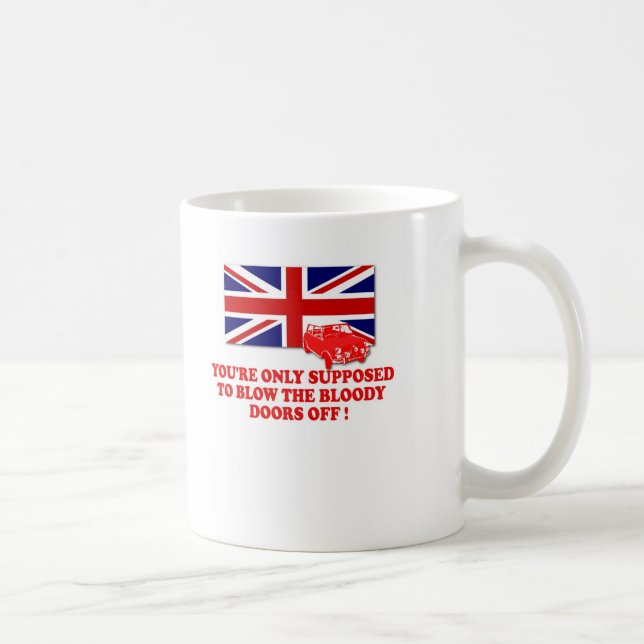 Mug Chemises italiennes d'Union Jack du travail (Droite)