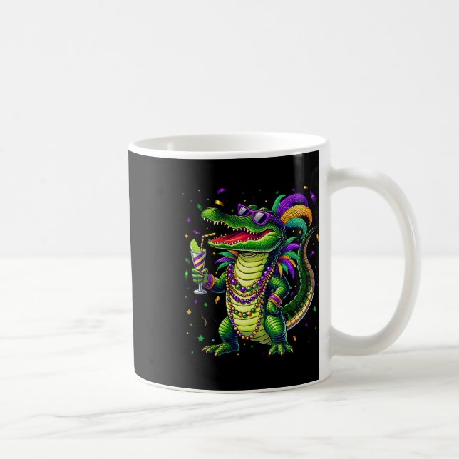 Mug Chemises Mardi Gras Mardigator Alligator Mardi Gra (Droite)