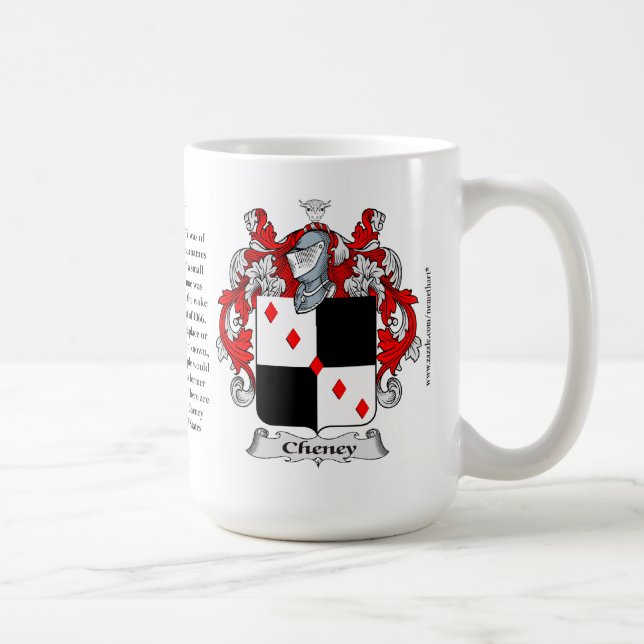 Mug Cheney, l'origine, la signification et la crête (Droite)