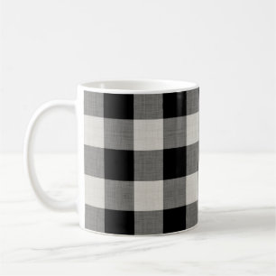 Mug Chèque de buffle noir Ferme moderne