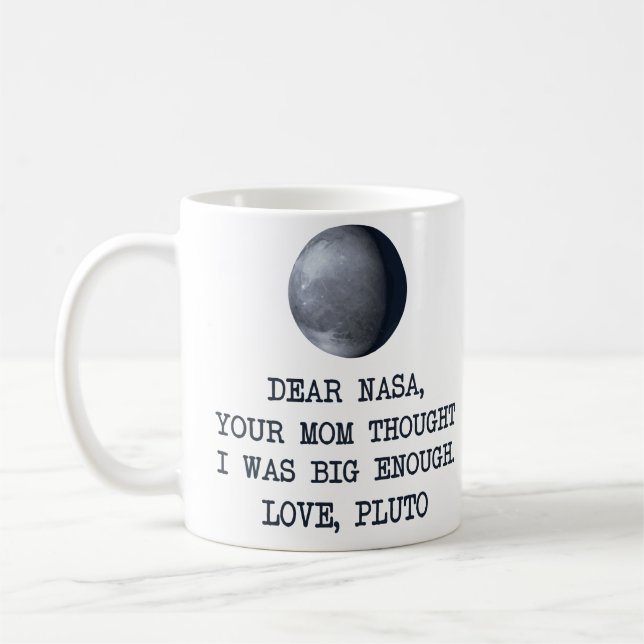 Mug Cher amour Pluton de la NASA (Gauche)