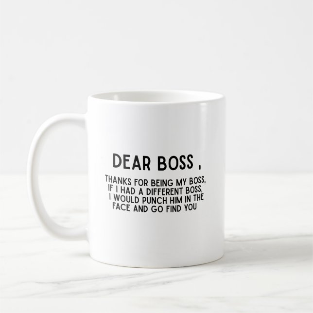 Mug Cher Boss Funny Office (Gauche)